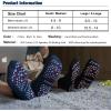 imageHylaea Unisex Non Slip Socks with Grip for Yoga Hospital Pilates Barre  Ankle Cushioned2 Pairs Black Navy