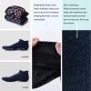 imageHylaea Unisex Non Slip Socks with Grip for Yoga Hospital Pilates Barre  Ankle Cushioned2 Pairs Black Navy