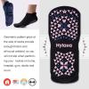 imageHylaea Unisex Non Slip Socks with Grip for Yoga Hospital Pilates Barre  Ankle Cushioned2 Pairs Black Navy