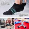 imageHylaea Unisex Non Slip Socks with Grip for Yoga Hospital Pilates Barre  Ankle Cushioned3 Pairs Black