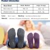 imageHylaea Unisex Non Slip Socks with Grip for Yoga Hospital Pilates Barre  Ankle Cushioned3 Pairs Pink Purple Red
