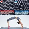 imageHylaea Yoga Socks for Women with Grip ampamp Non Slip Toeless Half Toe Socks for Ballet Pilates Barre DanceBlackCyanPink