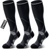 imageHylaea Knee High Compression Socks 2030 mmHg for Nurse Pregnancy Medical Running Sports Travel with Cushion Pad Circulation Graduated Seamless Moisture Wicking