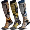 imageHylaea Merino Wool Ski Socks Cold Weather Socks for Snowboarding Snow Winter Thermal Kneehigh Warm Socks HuntingCamo
