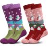Pink Red Gray Blue (2 Pairs)