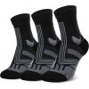 imageHylaea Quarter Athletic Running Socks No Blister Cushion Moisture Wicking Socks for Cycling Sport3 Pairs Black