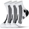 imageHylaea Quarter Athletic Running Socks for Men ampamp Women Cushion Moisture Wicking Socks for Cycling Sport No Blister Coolmax Ankle White XLarge