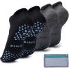 2 Pairs Black Gray (Bicolor Grips)