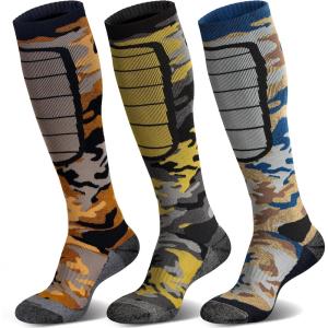 imageHylaea Merino Wool Ski Socks Cold Weather Socks for Snowboarding Snow Winter Thermal Kneehigh Warm Socks HuntingCamo