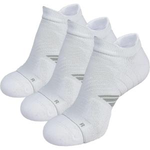 imageHylaea No Show Running Athletic AntiBlister Wicking Coolmax Socks Seamless Antiodor3 Pairs White Style 2