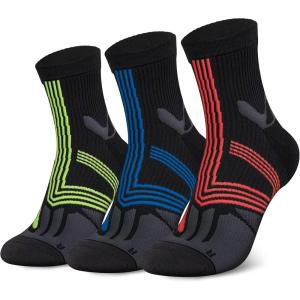 imageHylaea Quarter Athletic Running Socks No Blister Cushion Moisture Wicking Socks for Cycling Sport3 Pairs Dark Grey