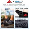 imageHylaea FiveToe Socks Coolmax Ankle Athletic Running Socks Moisture Wicking ampamp Max CushioningBlack Grey Black 3 Pairs