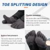 imageHylaea FiveToe Socks Coolmax Ankle Athletic Running Socks Moisture Wicking ampamp Max CushioningBlack Grey White 3 Pairs
