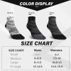 imageHylaea FiveToe Socks Coolmax Ankle Athletic Running Socks Moisture Wicking ampamp Max CushioningBlack Grey White 3 Pairs