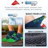 imageHylaea FiveToe Socks Coolmax Ankle Athletic Running Socks Moisture Wicking ampamp Max CushioningGreen Yellow Orange 3 Pairs