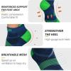 imageHylaea FiveToe Socks Coolmax Ankle Athletic Running Socks Moisture Wicking ampamp Max CushioningGreen Yellow Orange 3 Pairs