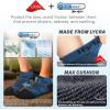 imageHylaea FiveToe Socks Coolmax Ankle Athletic Running Socks Moisture Wicking ampamp Max CushioningGrey Blue Red 3 Pairs