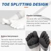 imageHylaea FiveToe Socks Coolmax Ankle Athletic Running Socks Moisture Wicking ampamp Max CushioningWhite 3 Pairs