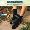 image:imageHylaea Quarter Compression Running Socks AntiBlister Athletic Socks with Cushion and Moisture Wicking CoolmaxBlack 3 Pairs
