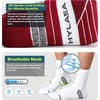 image:imageHylaea Quarter Compression Running Socks AntiBlister Athletic Socks with Cushion and Moisture Wicking CoolmaxDeep Blue Dark Green Red 3 Pairs