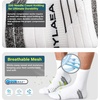 image:imageHylaea Quarter Compression Running Socks AntiBlister Athletic Socks with Cushion and Moisture Wicking CoolmaxLight Grey Dark Grey Black 3 Pairs