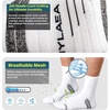 image:imageHylaea Quarter Compression Running Socks AntiBlister Athletic Socks with Cushion and Moisture Wicking CoolmaxWhite 3 Pairs