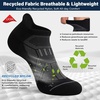 image:imageHylaea Compression Ankle Socks for Running Athletic Seamless Toe Moisture Wicking LYCRA Fabric Sport Socks for Daily WearBlack 6 Pairs