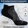image:imageHylaea Compression Ankle Socks for Running Athletic Seamless Toe Moisture Wicking LYCRA Fabric Sport Socks for Daily WearBlack 6 Pairs