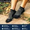 image:imageHylaea Compression Ankle Socks for Running Athletic Seamless Toe Moisture Wicking LYCRA Fabric Sport Socks for Daily WearBlack 6 Pairs