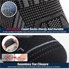 image:imageHylaea Compression Ankle Socks for Running Athletic Seamless Toe Moisture Wicking LYCRA Fabric Sport Socks for Daily WearBlack 6 Pairs