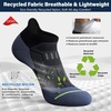 image:imageHylaea Compression Ankle Socks for Running Athletic Seamless Toe Moisture Wicking LYCRA Fabric Sport Socks for Daily WearBlue 6 Pairs
