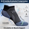 image:imageHylaea Compression Ankle Socks for Running Athletic Seamless Toe Moisture Wicking LYCRA Fabric Sport Socks for Daily WearBlue 6 Pairs