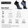image:imageHylaea Compression Ankle Socks for Running Athletic Seamless Toe Moisture Wicking LYCRA Fabric Sport Socks for Daily WearBlue 6 Pairs