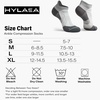 image:imageHylaea Compression Ankle Socks for Running Athletic Seamless Toe Moisture Wicking LYCRA Fabric Sport Socks for Daily WearGrey 6 Pairs