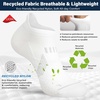 image:imageHylaea Compression Ankle Socks for Running Athletic Seamless Toe Moisture Wicking LYCRA Fabric Sport Socks for Daily WearWhite 6 Pairs