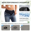 image:imageHylaea Mens Bamboo Boxer Briefs Breathable Moisture Wicking Underwear No Ride Up With 3D Pouch SupportBlack