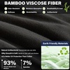 image:imageHylaea Mens Bamboo Boxer Briefs Breathable Moisture Wicking Underwear No Ride Up With 3D Pouch SupportBlack