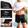 image:imageHylaea Mens Bamboo Boxer Briefs Breathable Moisture Wicking Underwear No Ride Up With 3D Pouch SupportBlack White Purple Light Blue