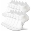 image:imageHylaea Compression Ankle Socks for Running Athletic Seamless Toe Moisture Wicking LYCRA Fabric Sport Socks for Daily WearWhite 6 Pairs